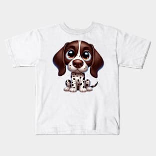 Cute German shorthaired pointer Kids T-Shirt